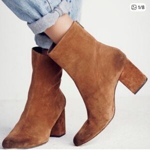 Free People Cecil Anke Boot Brown Suede Size 10.5‎